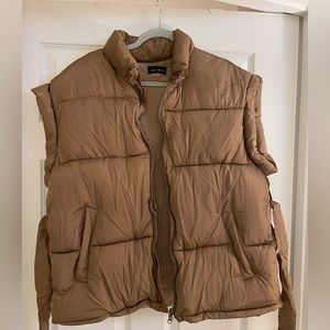 OVERSIZED BELTED PUFFER VEST